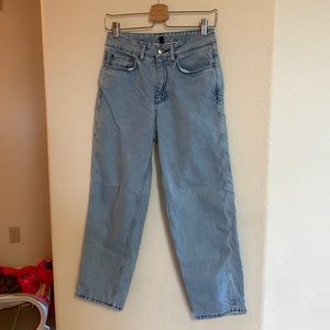 Topshop high rise mom jeans